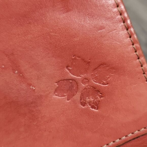 Patricia Nash Rugged Studded Coral Leather XL Wallet - Picture 6 of 10